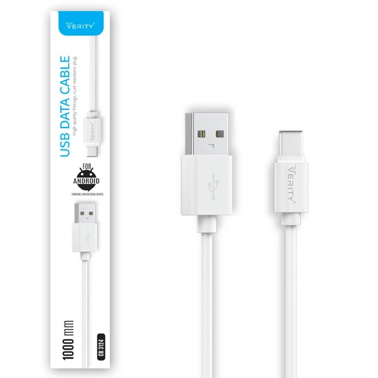 کابل تبدیل USB به USB-C وریتی مدل CB3124T طول 1 متر